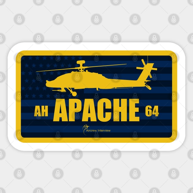 AH-64 Apache Sticker by Aircrew Interview